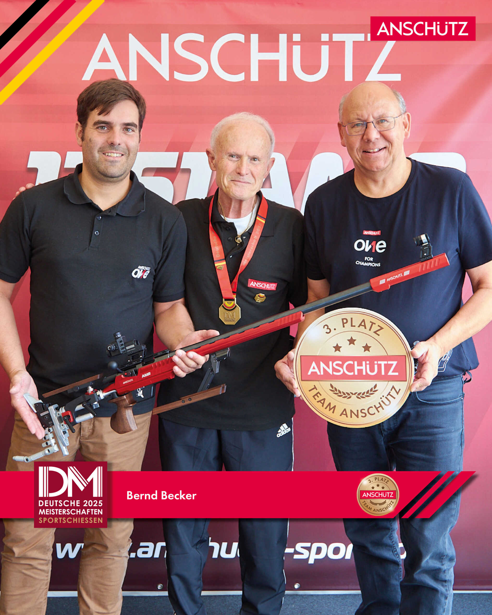 Bernd Becker Bronze Zimmerstutzen Para SH2:AB2