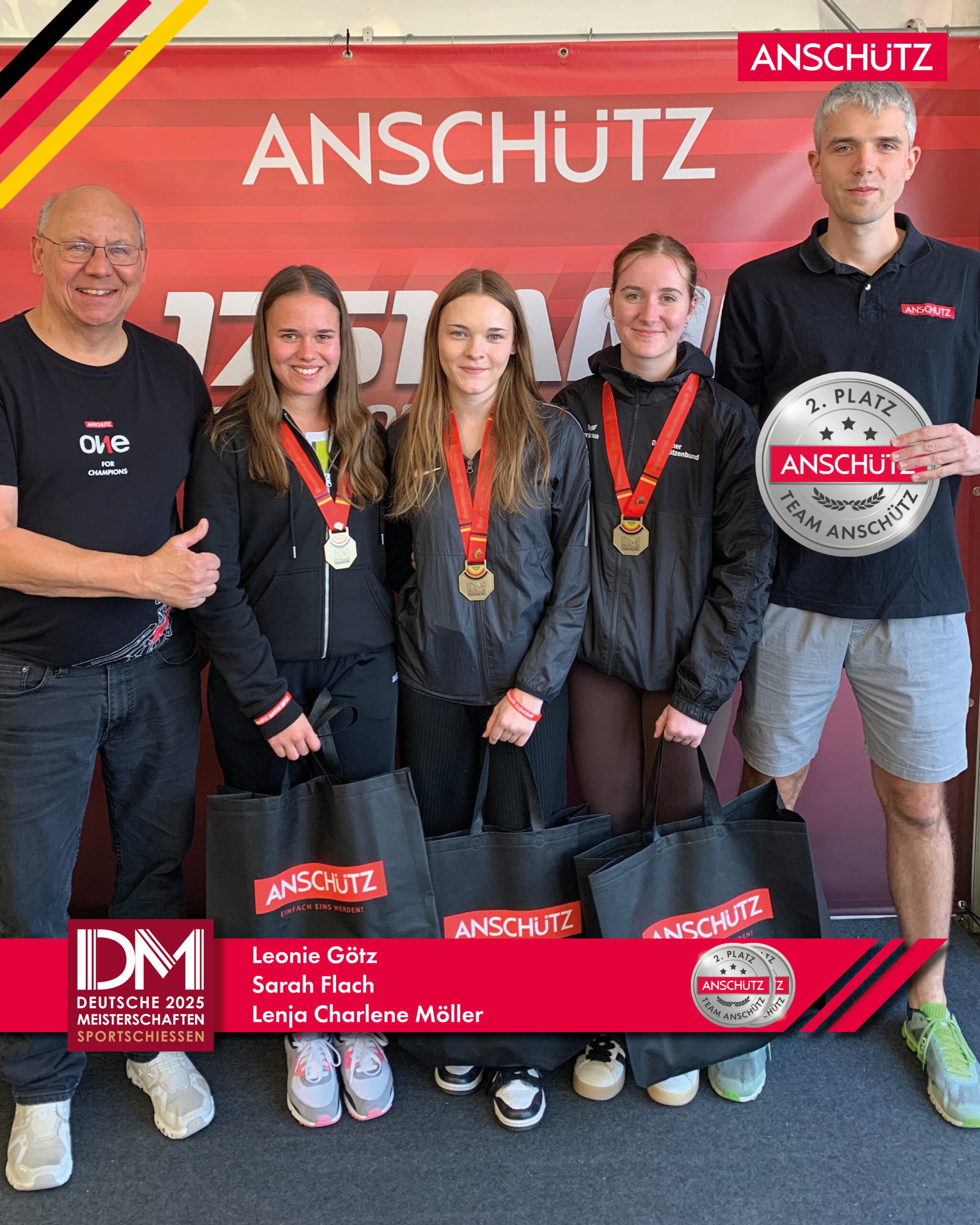 Leonie Sarah Lenja Silber KK Liegend Juniorinnen Mannschaft