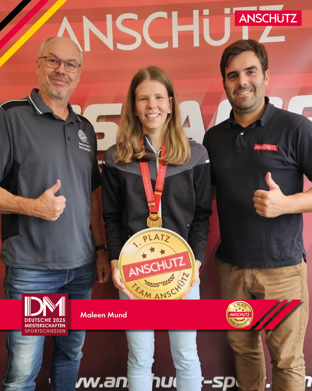 Maleen Mund Gold LG 3-Stellung Jugend Mannschaft